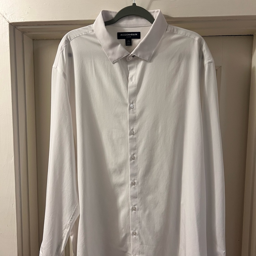 Mizzen+Main Leeward White Dress Shirt XXL Gently worn. Well cared for.